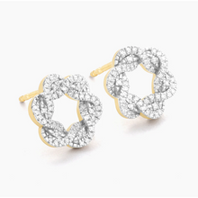 Load image into Gallery viewer, Ella Stein 14k Yellow Gold Plated Knot Stud Earrings
