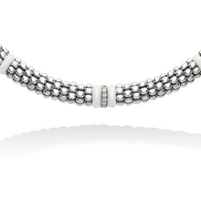 Load image into Gallery viewer, Lagos Sterling Silver White Caviar Ceramic Necklace
