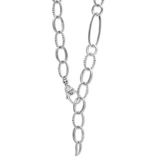 Load image into Gallery viewer, Lagos 20&quot; Sterling Silver Signature Caviar Smooth &amp; Oval Link Necklace
