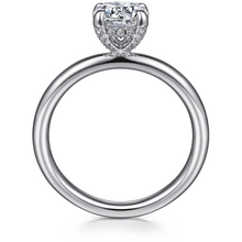 Load image into Gallery viewer, Gabriel &quot;Daniele&quot; 14K White Gold Diamond Basket Solitaire Engagement Ring
