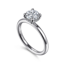 Load image into Gallery viewer, Gabriel &quot;Daniele&quot; 14K White Gold Diamond Basket Solitaire Engagement Ring
