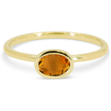 Load image into Gallery viewer, 14K Yellow Gold Oval Bezel Set Ring
