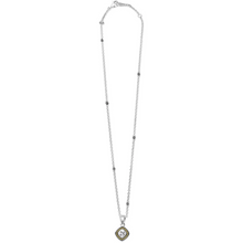 Load image into Gallery viewer, Lagos 18K and Sterling Silver Caviar White Topaz Pendant Necklace
