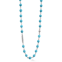 Load image into Gallery viewer, Lagos Sterling Silver Long Turquoise Beaded Necklace
