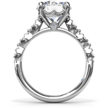 Load image into Gallery viewer, Fana 14K White Gold Petite Pave Marquise Station Diamond Engagement Ring
