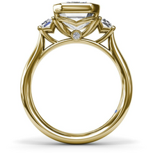 Load image into Gallery viewer, Fana 14K Yellow Gold Bezel Set Diamond Engagement Ring
