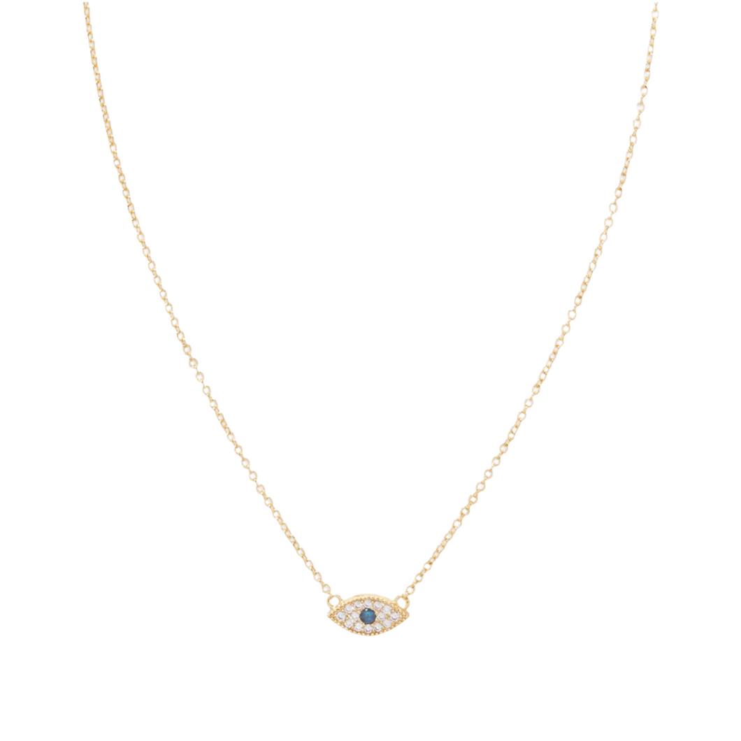 Gorjana Gold Evil Eye Charm Necklace