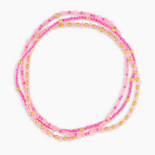Load image into Gallery viewer, Gorjana Poppy Rose Quartz Bracelet Set
