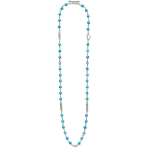 Lagos Sterling Silver Turquoise Beaded Necklace