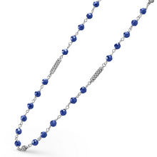 Load image into Gallery viewer, Lagos Sterling Silver Ultramarine Beaded Necklace
