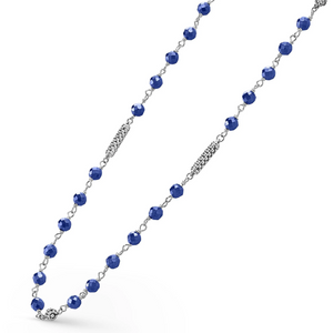 Lagos Sterling Silver Ultramarine Beaded Necklace
