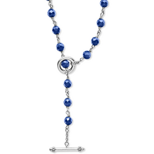 Lagos Sterling Silver Long Ultramarine Beaded Necklace