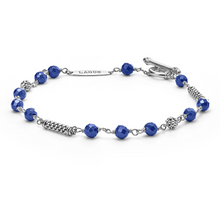 Load image into Gallery viewer, Lagos Sterling Silver Ultramarine Beaded Bracelet
