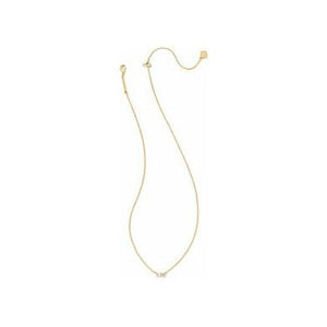 Kendra Scott Gold Juliette Necklace in White Crystal