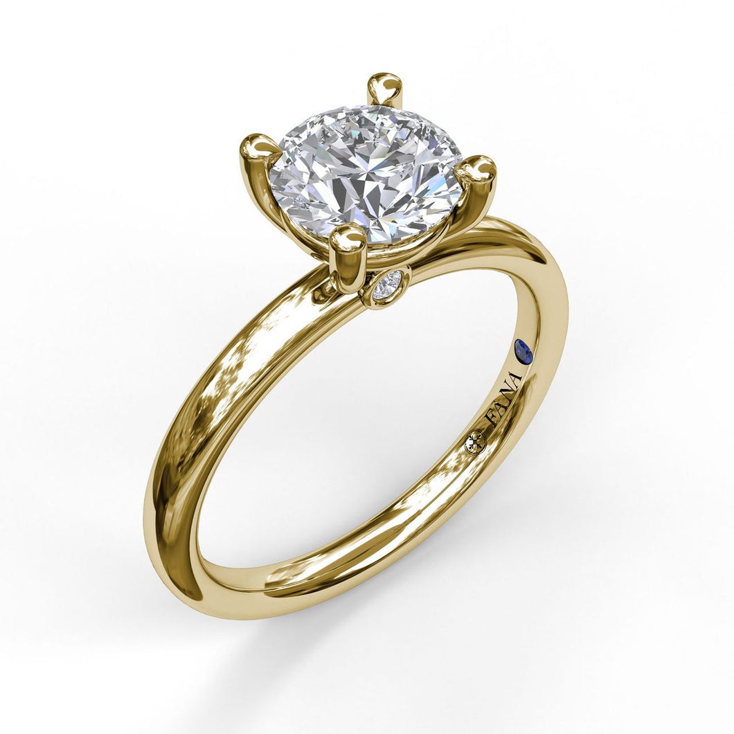 Fana 14K Yellow Gold Solitaire Engagement Ring