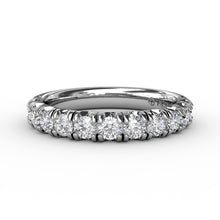 Load image into Gallery viewer, Fana 14K White Gold and Diamond Modern Pave Wedding Band
