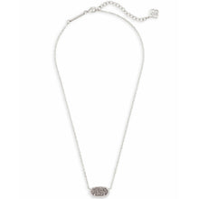 Load image into Gallery viewer, Kendra Scott Elisa Silver Pendant Necklace In Platinum Drusy
