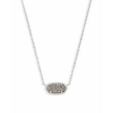 Load image into Gallery viewer, Kendra Scott Elisa Silver Pendant Necklace In Platinum Drusy
