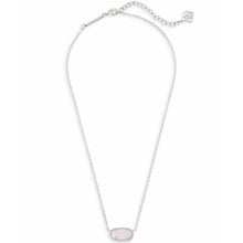 Load image into Gallery viewer, Kendra Scott Elisa Necklace in Rhodium with Iridescent Drusy
