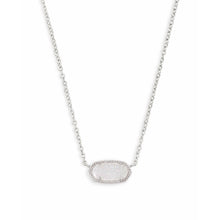 Load image into Gallery viewer, Kendra Scott Elisa Necklace in Rhodium with Iridescent Drusy
