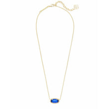 Load image into Gallery viewer, Kendra Scott Eisa Necklace in Gold with Cobalt Cat&#39;s Eye
