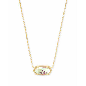 Kendra Scott Gold Elisa Necklace in Dichroic Glass