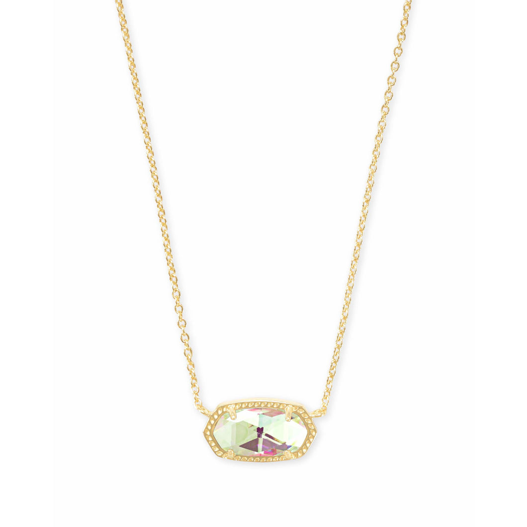 Kendra Scott Gold Elisa Necklace in Dichroic Glass