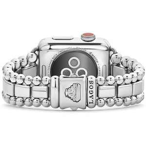 Lagos Stainless Steel Smart Caviar Watch Bracelet 42-44mm