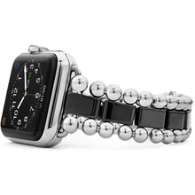 Load image into Gallery viewer, Lagos Stainless Steel and Black Ceramic Smart Caviar Watch Bracelet 38-40mm
