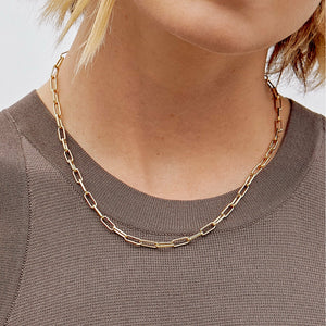 Gorjana Gold Parker Paperclip Necklace