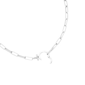 Gorjana Silver Parker Paperclip Necklace