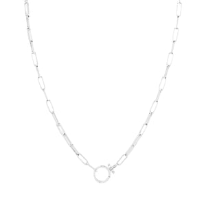 Gorjana Silver Parker Paperclip Necklace