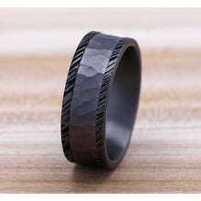 Load image into Gallery viewer, Brook &amp; Branch &quot;The Ledger&quot; Tantalum Hammered Wedding Band
