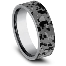 Load image into Gallery viewer, Brook &amp; Branch &quot;The Lima&quot; Tantalum Digital Camo Wedding Band
