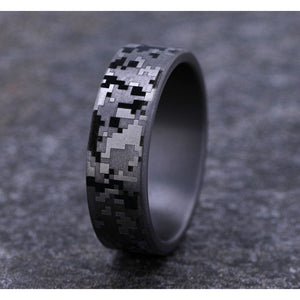 Brook & Branch "The Lima" Tantalum Digital Camo Wedding Band