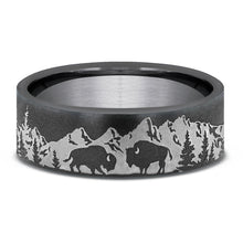 Load image into Gallery viewer, Brook &amp; Branch &quot;The Roamer&quot; Tantalum Buffalo Wedding Band
