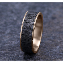 Load image into Gallery viewer, Brook &amp; Branch &quot;The Hazel&quot; 14K Rose Gold &amp; Tantalum Wedding Band
