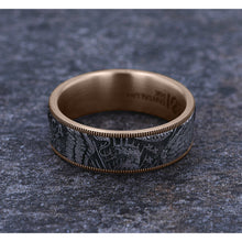 Load image into Gallery viewer, Brook &amp; Branch &quot;The Kennedy&quot; 14K Rose Gold &amp; Tantalum Wedding Band
