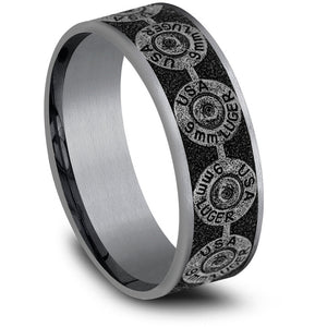 Brook & Branch "The 9mm" Tantalum & Titanium Wedding Band