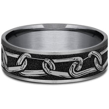 Load image into Gallery viewer, Brook &amp; Branch &quot;The Carabiner&quot; Tantalum &amp; Titanium Wedding Band
