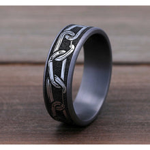 Load image into Gallery viewer, Brook &amp; Branch &quot;The Carabiner&quot; Tantalum &amp; Titanium Wedding Band
