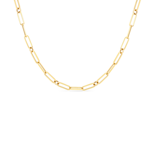 Roberto Coin 18K Yellow Gold Fine Paperclip Necklace