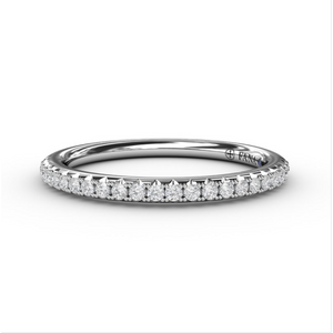 Fana 14K White Gold Diamond Wedding Band